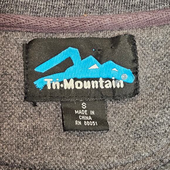 Tri-Mountain Everest 682 Gray/Black Heavyweight Pullover Sweatshirt‎ Size Small - Picture 4 of 6